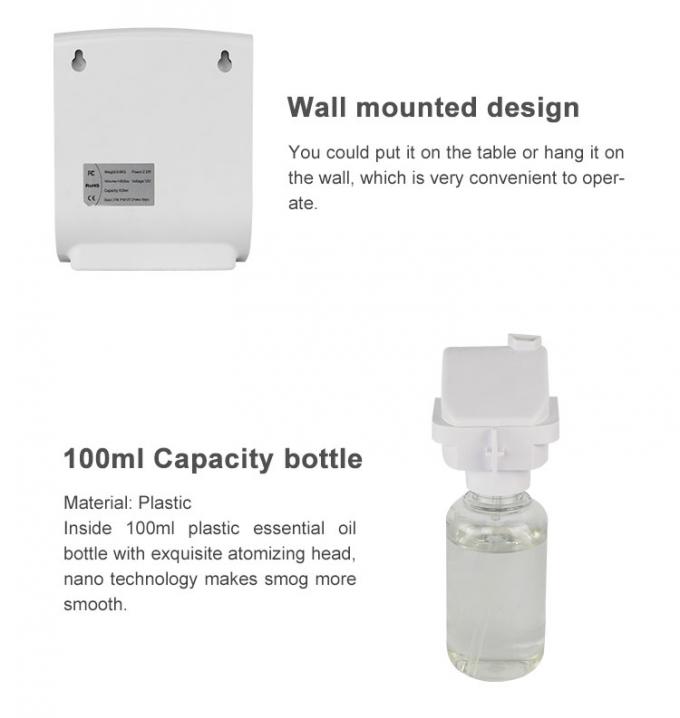 sistema do difusor do ar do perfume 100ml com função da montagem da parede